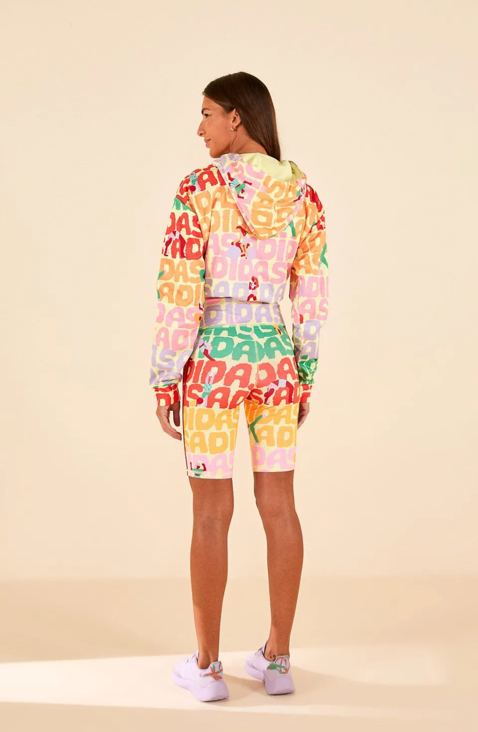 FARM Rio Adidas Farm Bike Short Pearl Citrine New