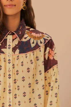 FARM Rio Ainika Chill Burgundy Blouse Best