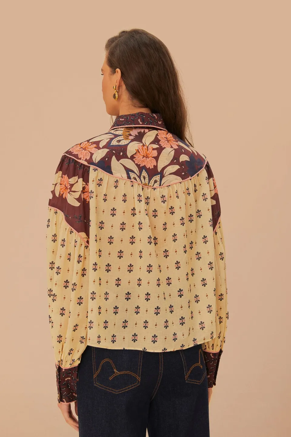 FARM Rio Ainika Chill Burgundy Blouse Best