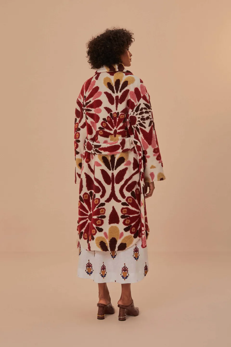 FARM Rio Ainika Flowers Fleece Coat Best