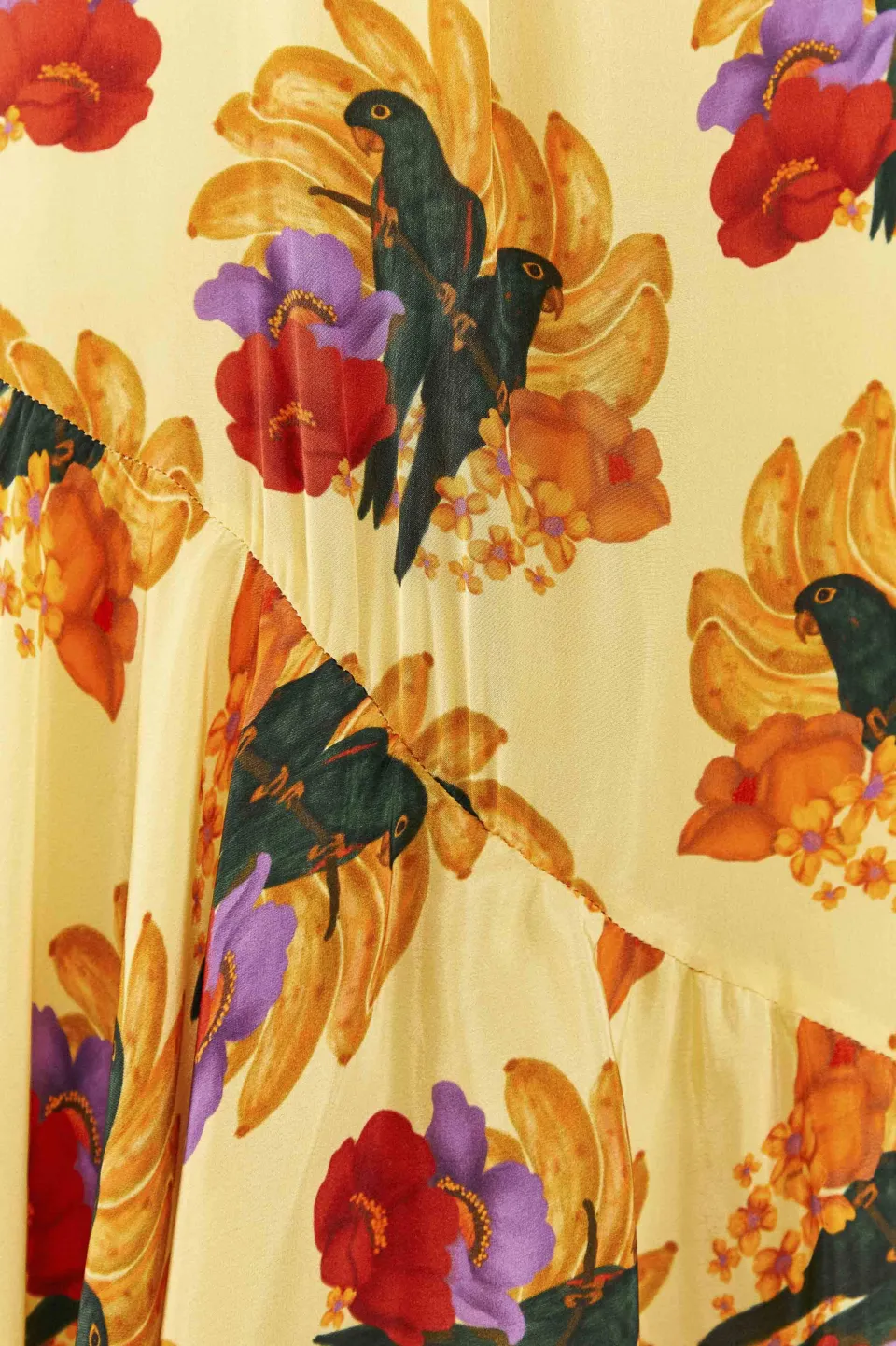FARM Rio Banana Nest Midi Dress New