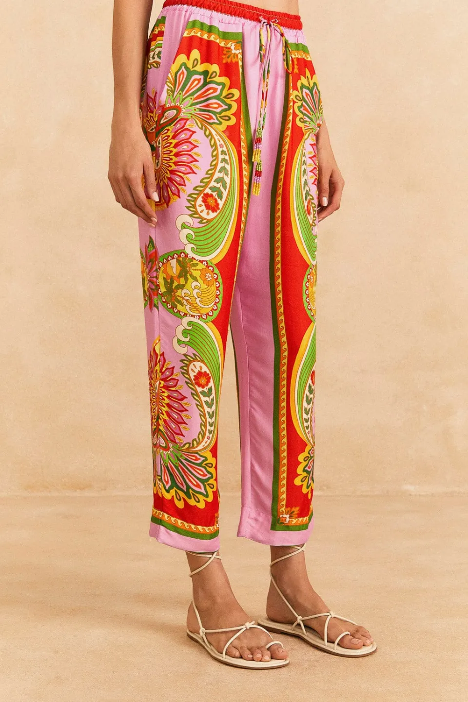 FARM Rio Beach Toucans Scarf Lenzing™ Ecovero™ Viscose Pants New