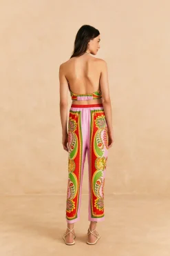 FARM Rio Beach Toucans Scarf Lenzing™ Ecovero™ Viscose Pants New