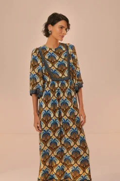FARM Rio Beige Cocopalm Maxi Dress Sale