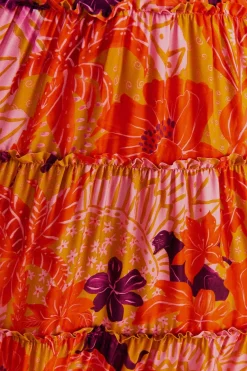 FARM Rio Beige Jungle Panther Lenzing™ Ecovero™ Viscose Maxi Dress Online