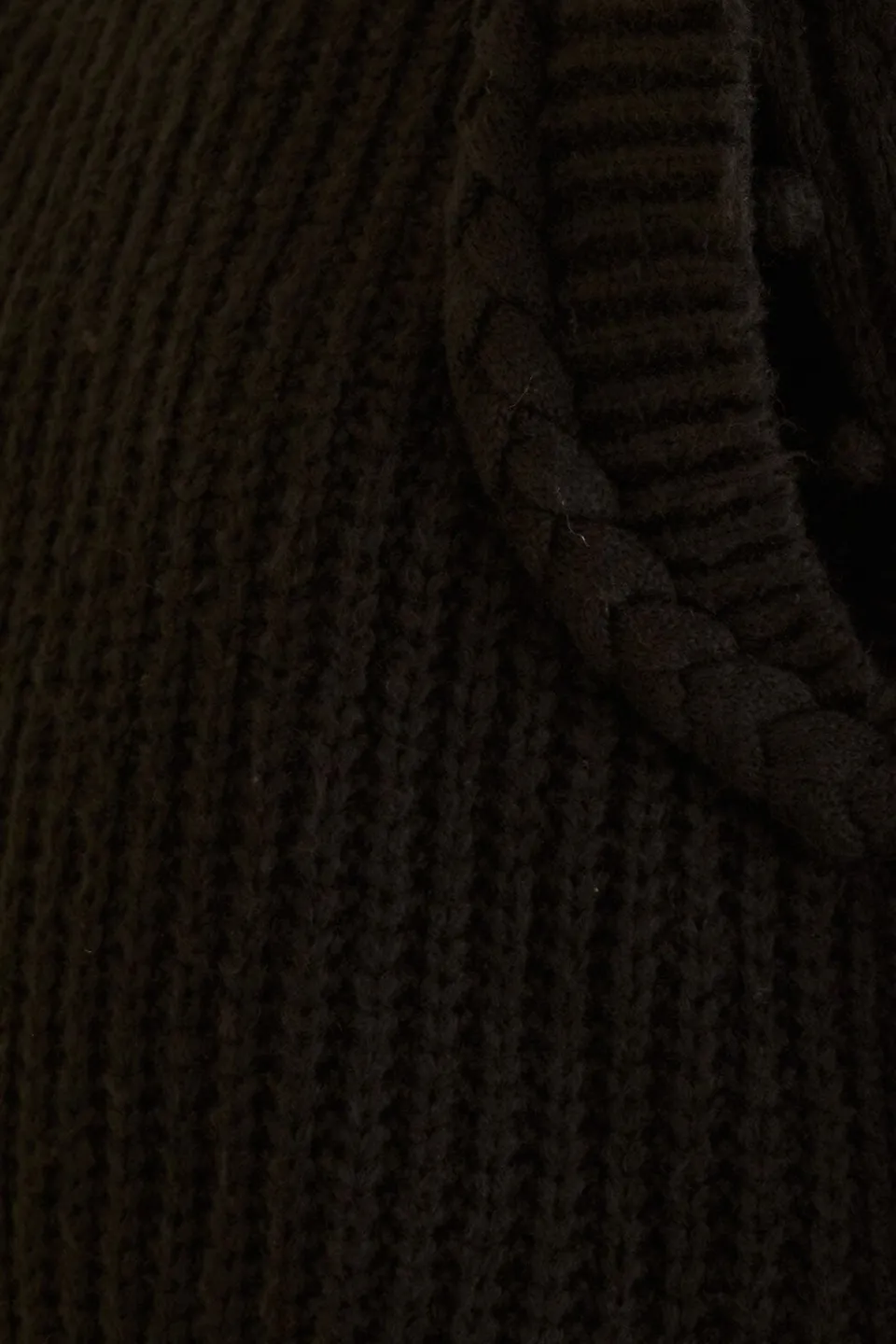 FARM Rio Black Braided Sweater Sale