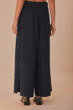 FARM Rio Black Button Pants Discount