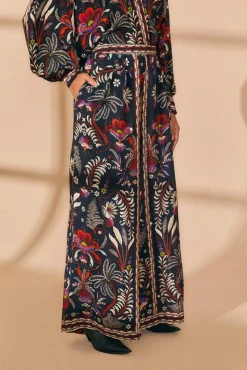 FARM Rio Black Classic Garden Mirror Trim Pants Online