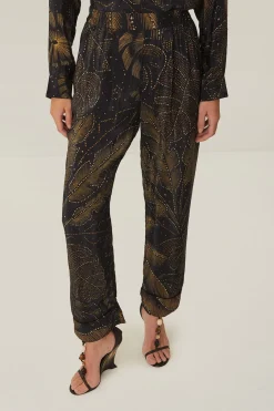 FARM Rio Black Golden Foliage Pajama Pants Sale