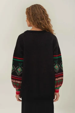 FARM Rio Black Hohoho Knit Sweater
