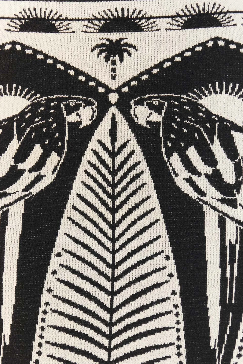 FARM Rio Black Macaw Elegance Knit Skirt Hot