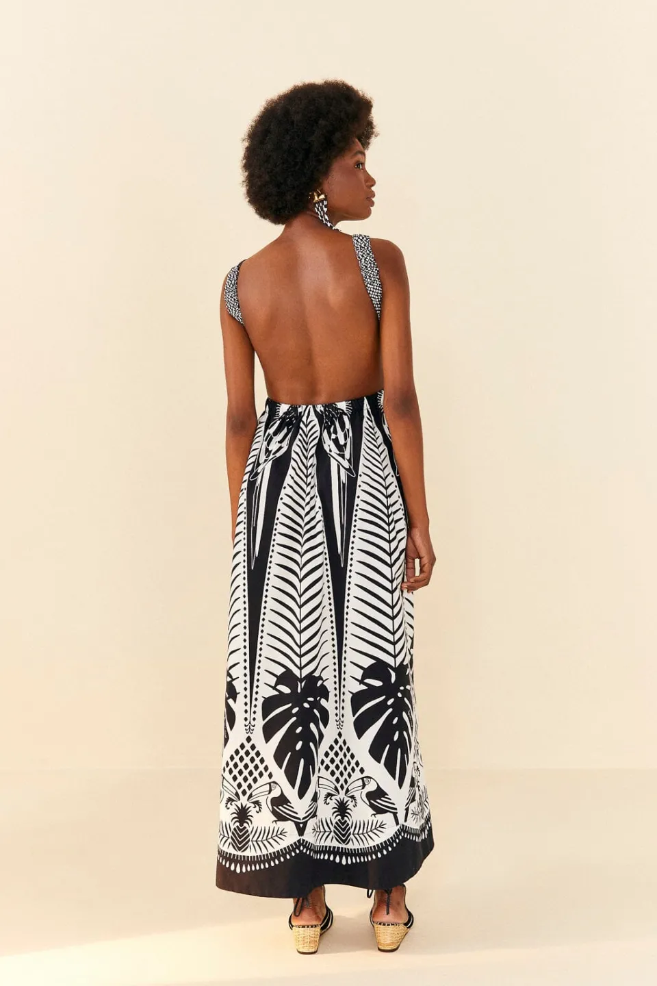 FARM Rio Black Macaw Elegance Maxi Dress Sale