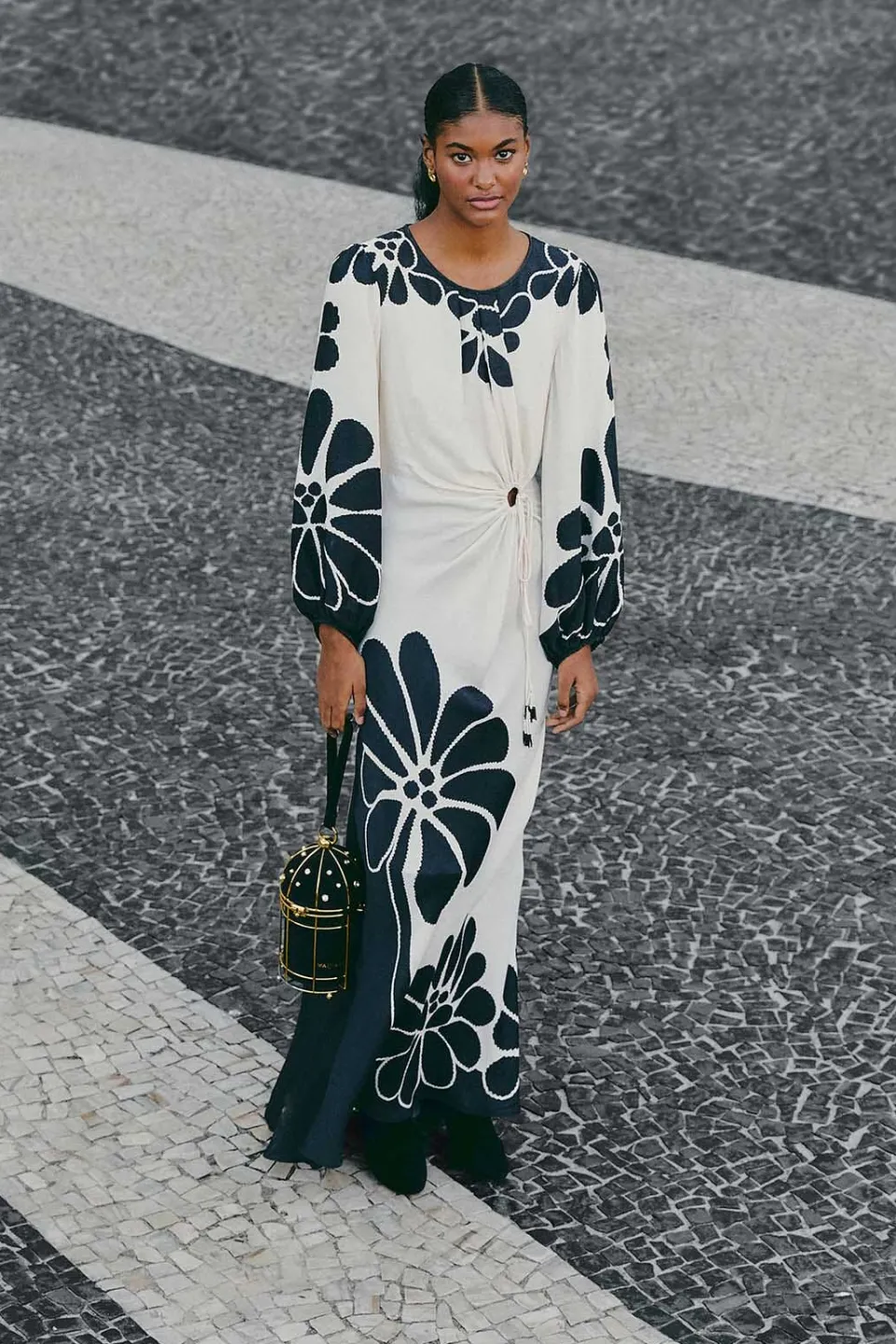 FARM Rio Black Palermo Cut Out Lenzing™ Ecovero™ Viscose Maxi Dress Sale