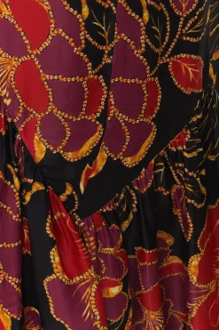 FARM Rio Black Shiny Chita LENZING™ ECOVERO™ Maxi Dress Online