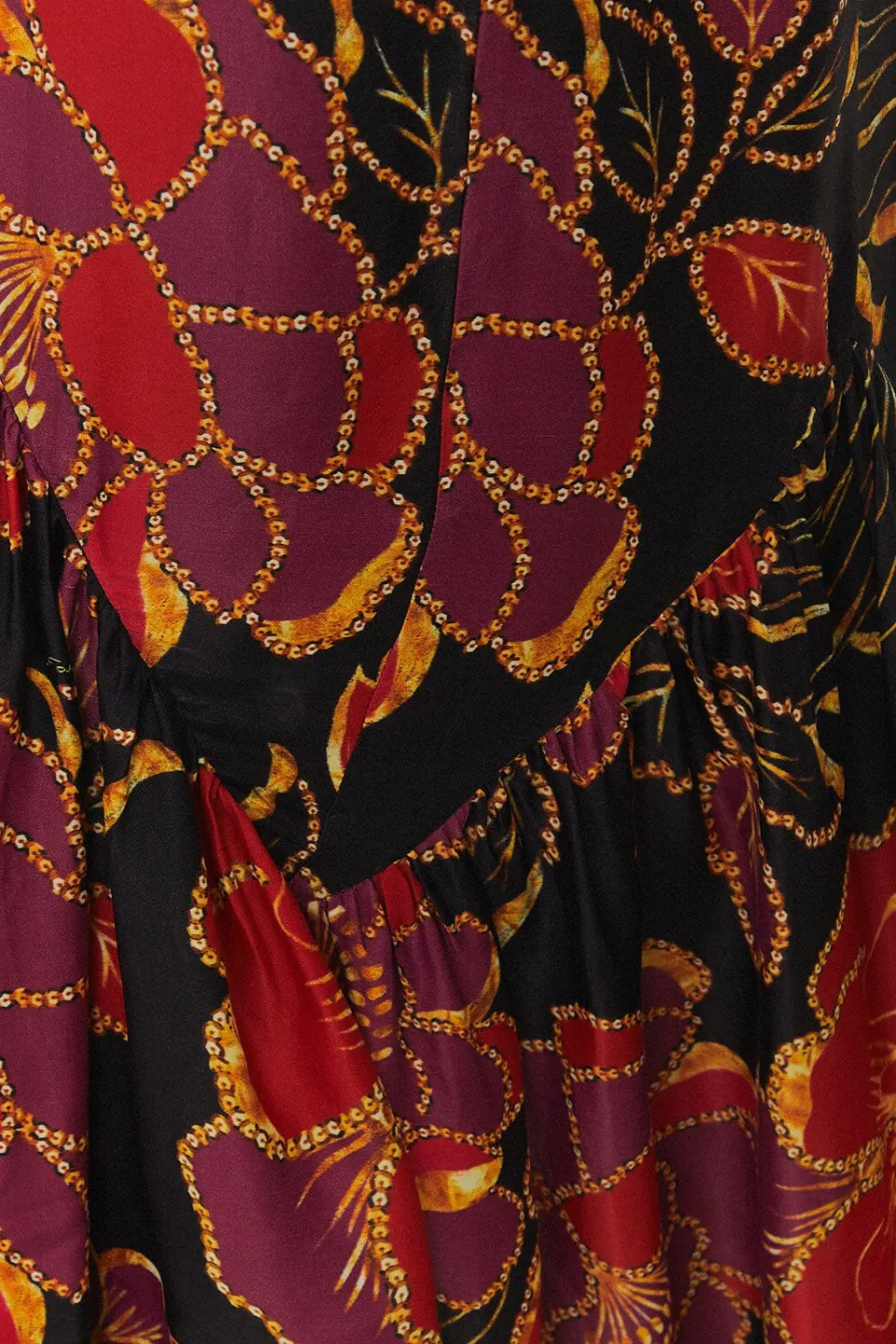 FARM Rio Black Shiny Chita LENZING™ ECOVERO™ Maxi Dress Online