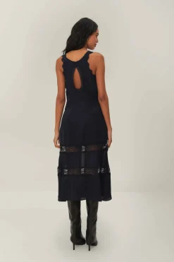 FARM Rio Black Sleeveless Maxi Dress Clearance