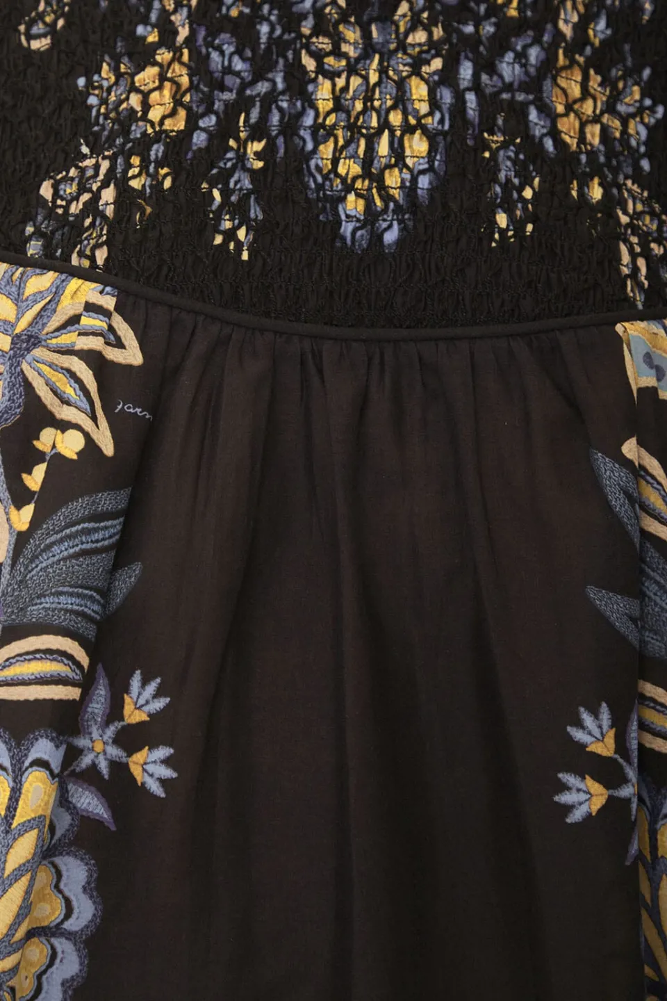 FARM Rio Black Stitched Garden Blouse Online