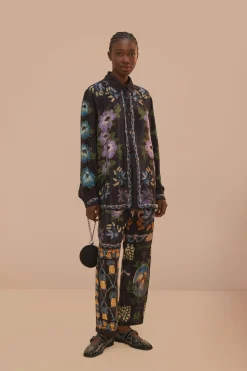 FARM Rio Black Winter Garden Pants Clearance