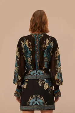 FARM Rio Blossom Tapestry Skirt Hot