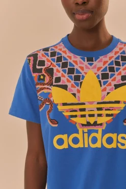 FARM Rio Blue Adidas T-Shirt Dress Clearance