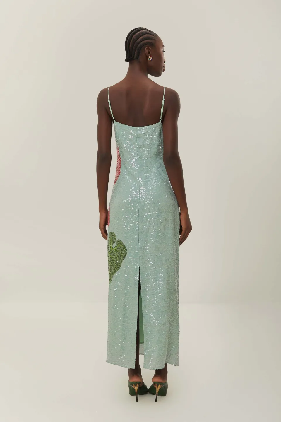 FARM Rio Blue Anthurium Flowers Slip Maxi Dress Sale