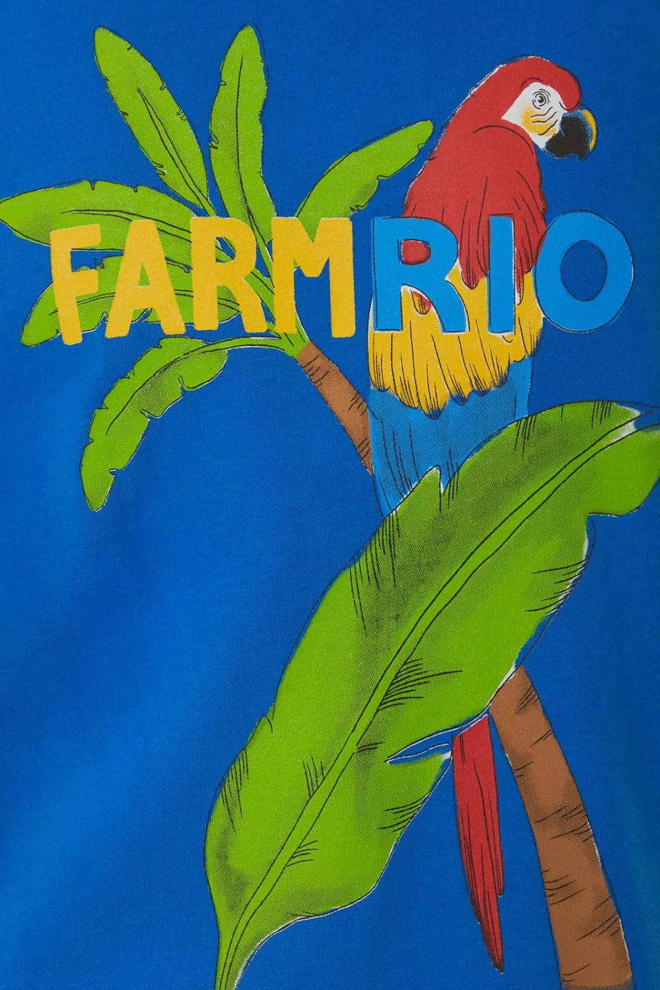 FARM Rio Blue Organic Cotton Relaxed T-Shirt Discount