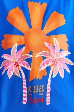 FARM Rio Blue Kissed By The Sun Organic Cotton T-Shirt
