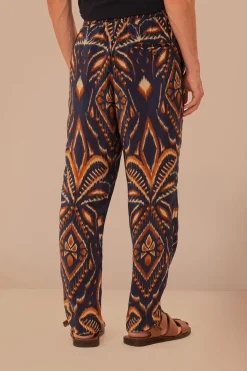 FARM Rio Blue Pineapple Ikat Pants Discount