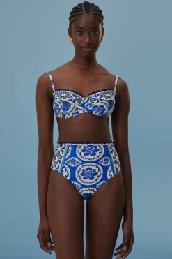 FARM Rio Blue Tile Dream Bikini Top Discount