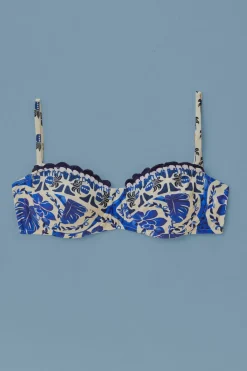 FARM Rio Blue Tile Dream Bikini Top Discount