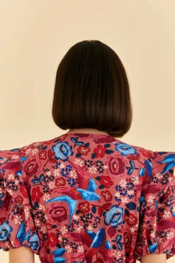 FARM Rio Blush Floral Birds Jumpsuit New