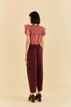 FARM Rio Blush Organic Cotton Cargo Pants Hot