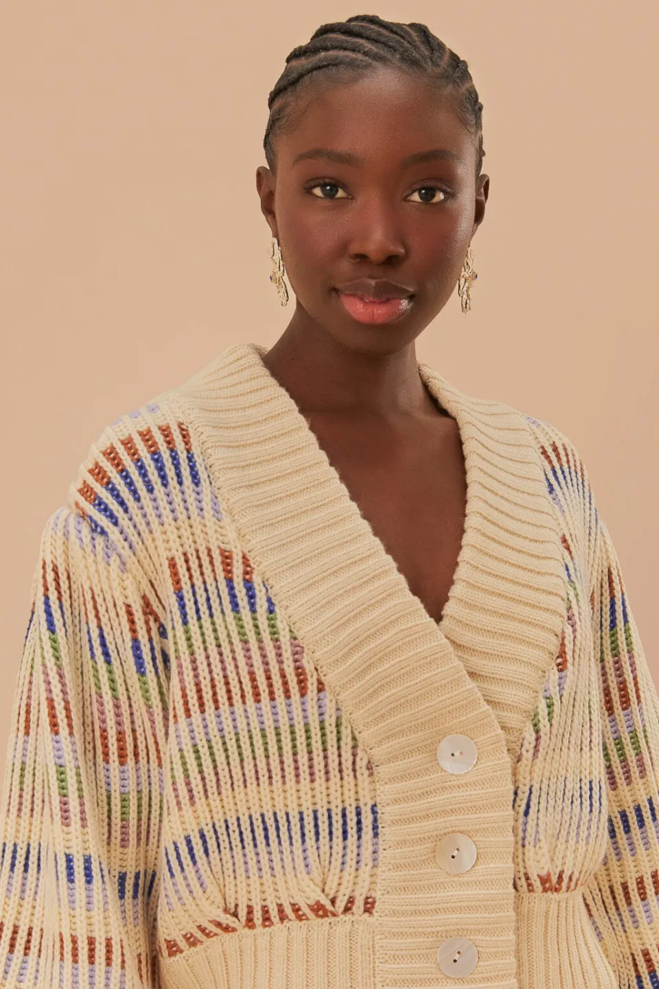 FARM Rio Bold Stitch Knit Cardigan Clearance