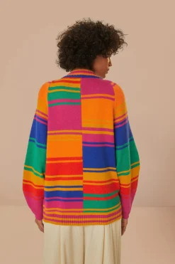 FARM Rio Bold Stripes Knit Cardigan Best