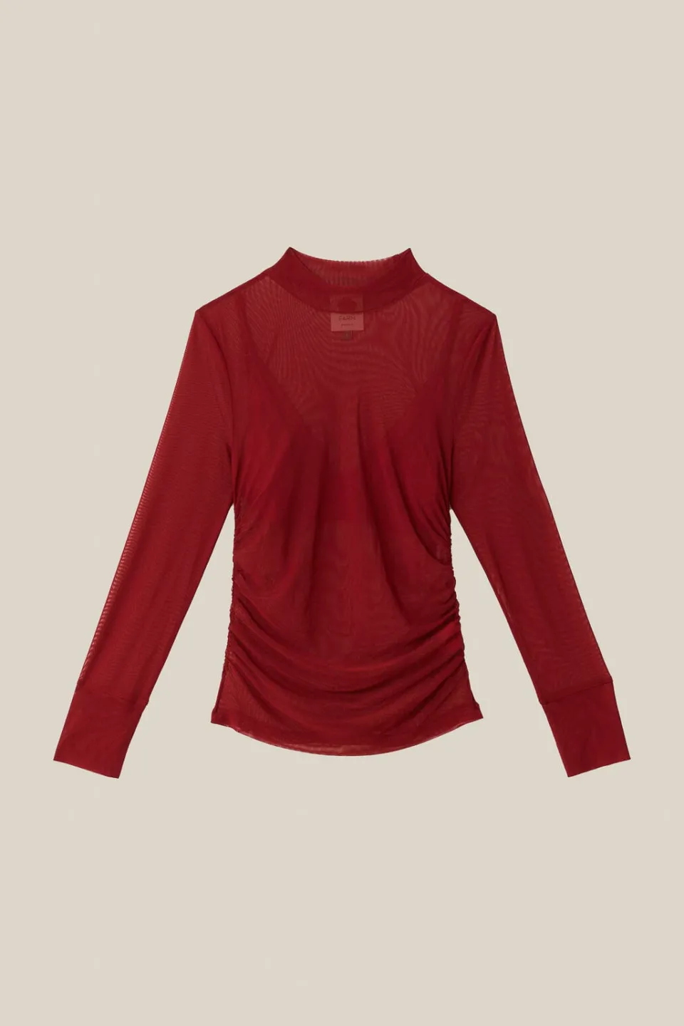FARM Rio Burgundy Jersey Blouse Best