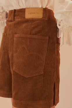 FARM Rio Caramel Corduroy Shorts Online