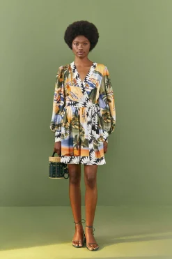 FARM Rio Carioca Lenzing™ Ecovero™ Viscose Mini Dress Clearance