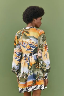 FARM Rio Carioca Lenzing™ Ecovero™ Viscose Mini Dress Clearance