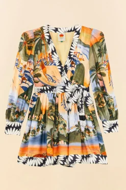 FARM Rio Carioca Lenzing™ Ecovero™ Viscose Mini Dress Clearance