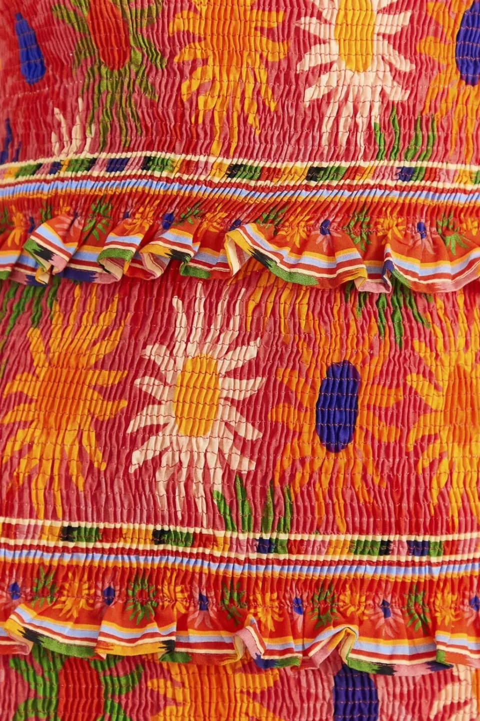 FARM Rio Coral Summer Sun Mini Dress