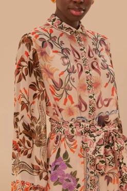 FARM Rio Cream Winter Garden Mini Dress Clearance