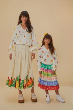 FARM Rio Crochet Fruit Kids Sweater Hot