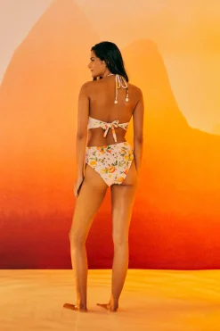 FARM Rio Cut Out One Piece Swimsuit | Tangerine Dream Print Clearance
