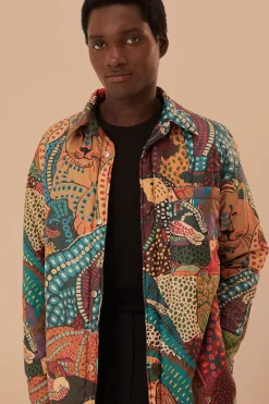 FARM Rio Elephants Reversible Puffer Shirt Discount