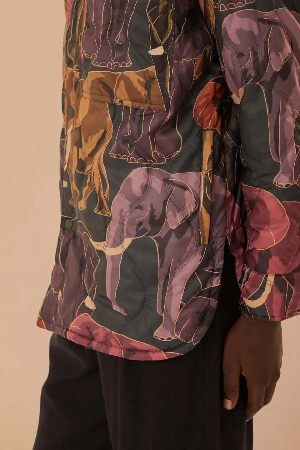 FARM Rio Elephants Reversible Puffer Shirt Discount