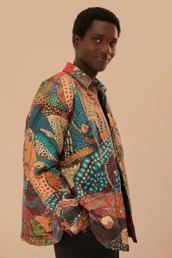 FARM Rio Elephants Reversible Puffer Shirt Discount