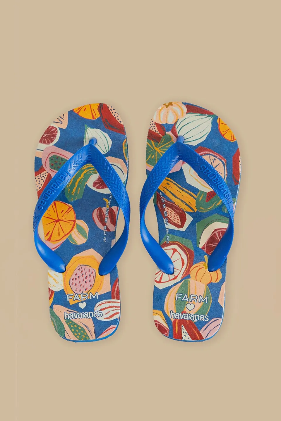 FARM Rio Farm Salada De Frutas Havaianas Sandals New