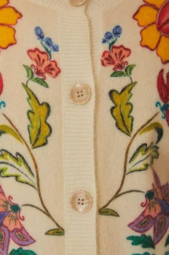 FARM Rio Floral Insects Knit Cardigan Hot