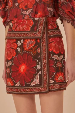 FARM Rio Gigi Tapestry Skirt Hot