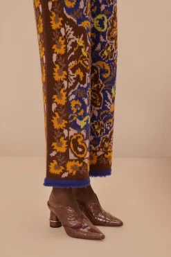 FARM Rio Glam Tapestry Blue Knit Pants Online